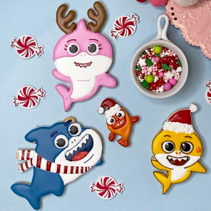 Baby Shark Holiday Cookie Decorating Inspiration