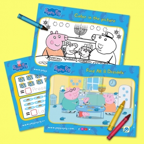 Peppa Pig Hanukkah Activity Pack