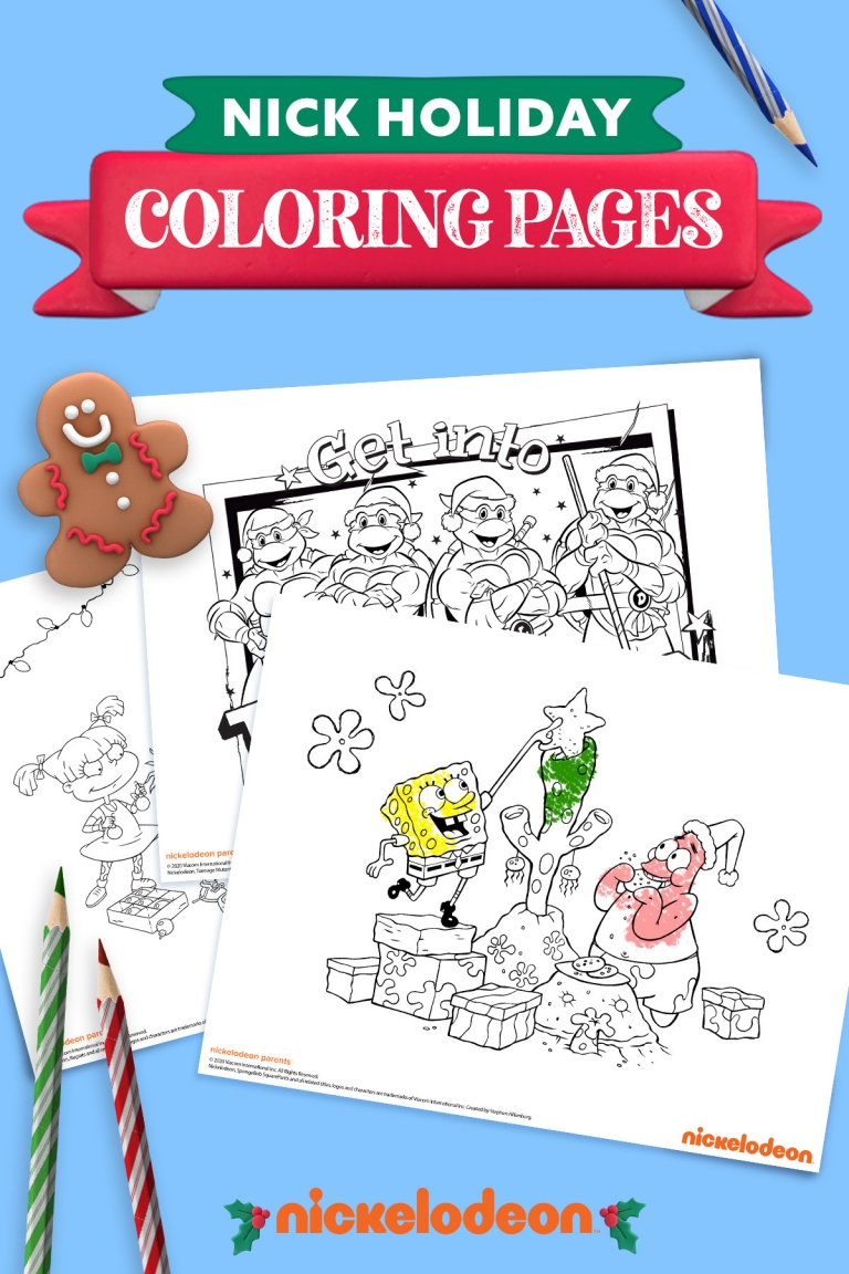 Deck the Halls with This Holiday Coloring Pack  Nickelodeon Parents