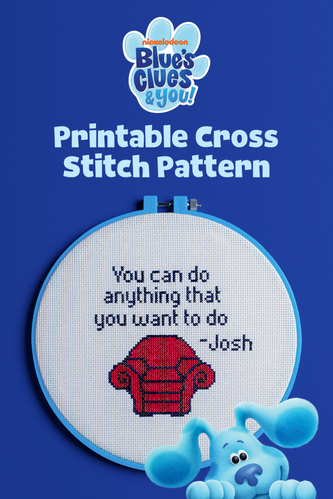 Blue’s Clues and You Cozy CrossStitch Pattern Nickelodeon Parents