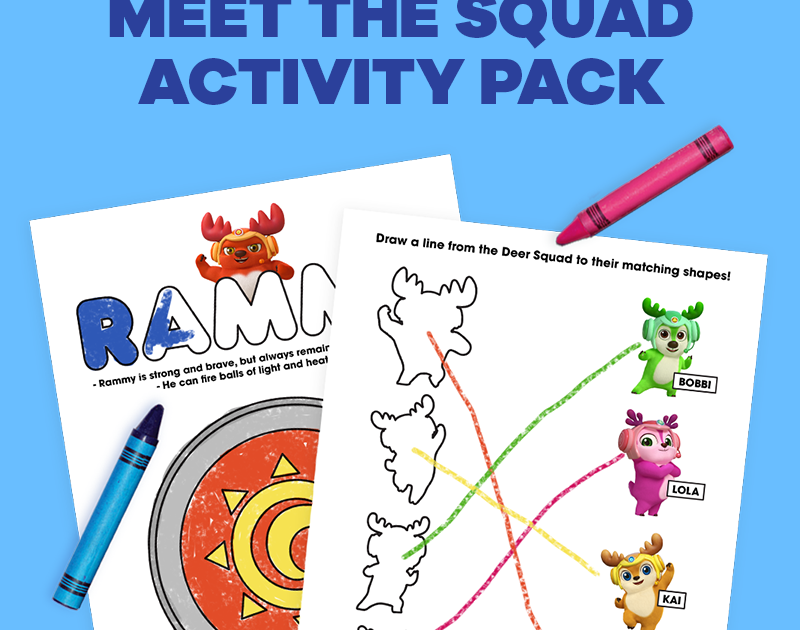 Deer Squad Nickelodeon Coloring Pages - pic-virtual