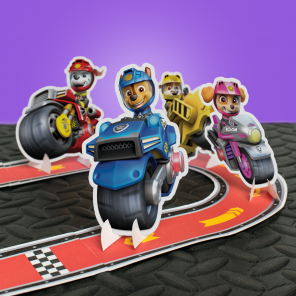 Make Your Own Moto Pups Racetrack