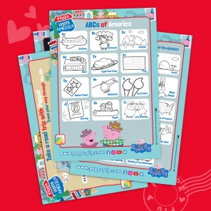 Peppa Pig Visits America Activity Pack