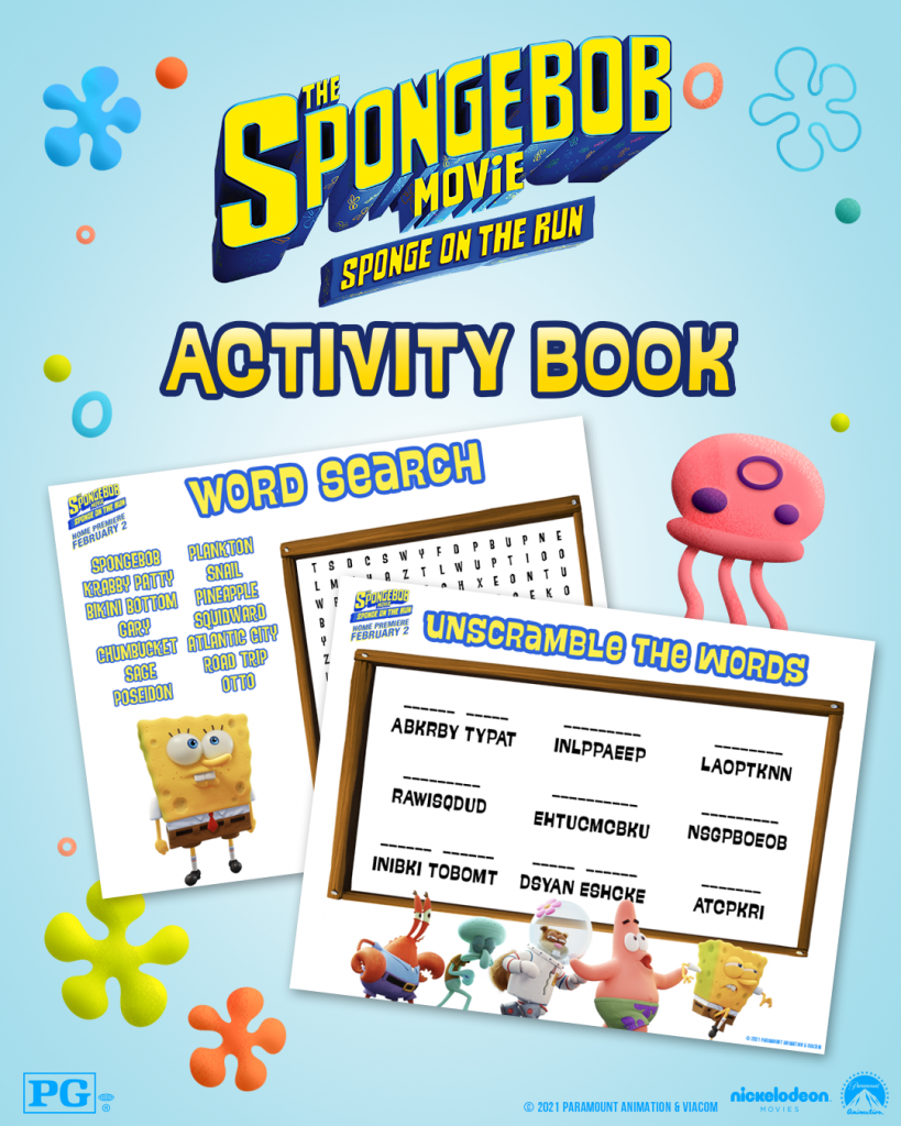 The SpongeBob Movie Activity Book | Nickelodeon Parents