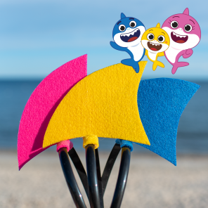 Easy DIY Baby Shark Fin Headband