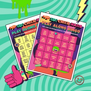 Kids' Choice Awards Watch and Play Bingo