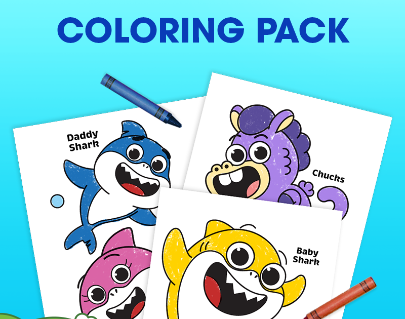 Baby Shark’s Big Show Coloring Pack | Nickelodeon Parents