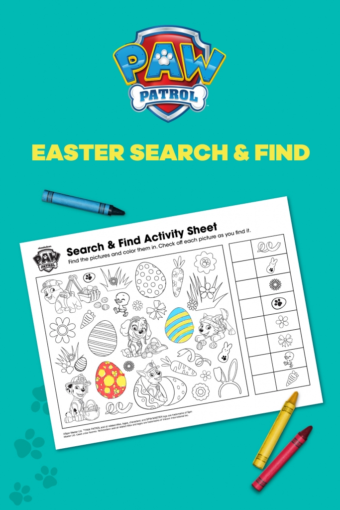 Get Hoppy with this PAW Patrol Easter Search &amp; Find | Nickelodeon Parents