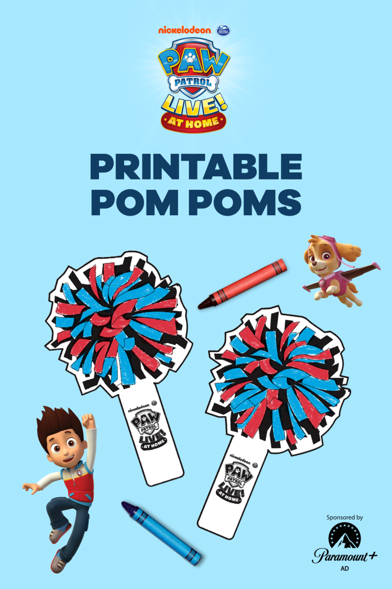 Three Cheers for Printable Pup Pup Pom Poms! | Nickelodeon Parents