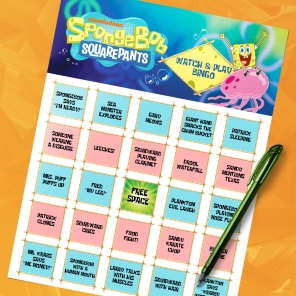 SpongeBob Watch and Play Bingo