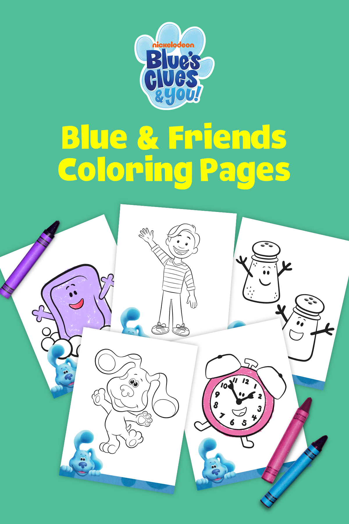 Blue's Clues & Friends Coloring Pages