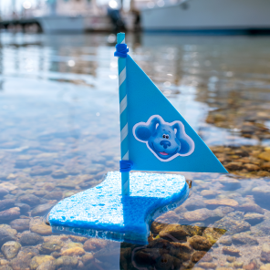 It’s All Smooth Sailing with Blue’s Sponge Boat