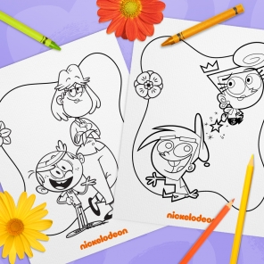 Nickelodeon Mother's Day Coloring Pack