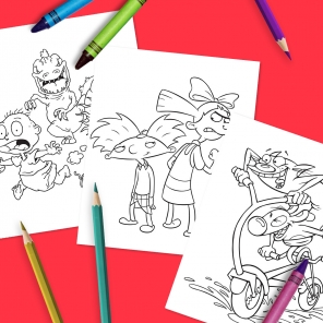 Nickelodeon Throwbacks: A Coloring Pack