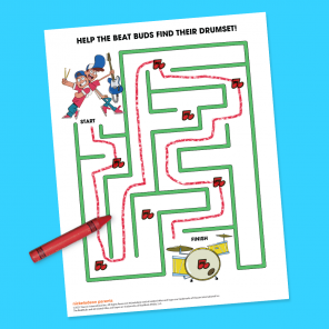 DIY Printable Maze Featuring The Beat Buds