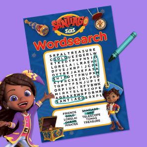  Printable Word Search Ft. Santiago of the Seas