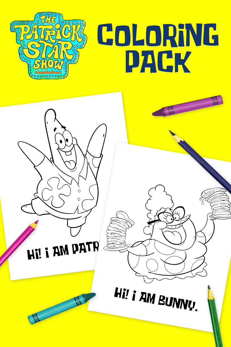 spongebob patrick coloring pages