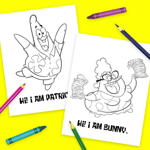 The Patrick Star Show Character Coloring Pack