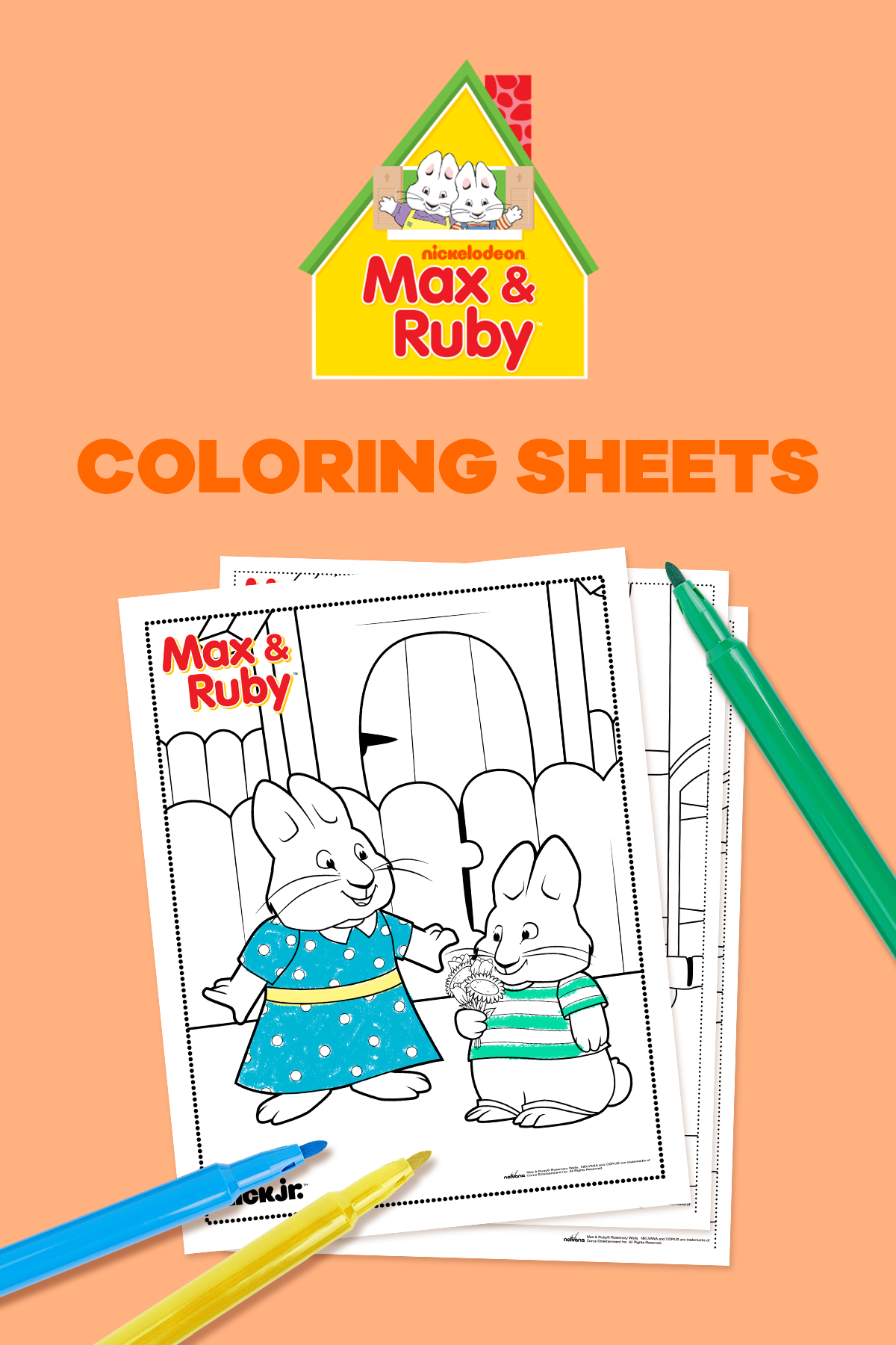 Max & Ruby Coloring Pages
