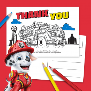 As a Thanks, Send a PAW Patrol Postcard