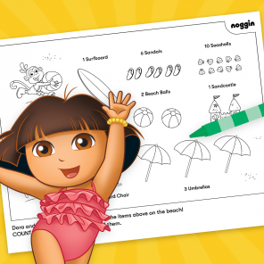 Explore Dora’s Beach Scavenger Hunt!