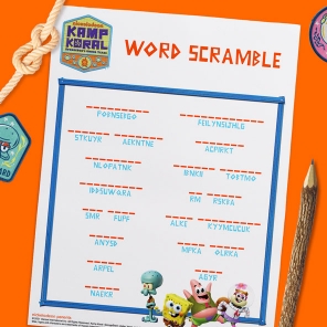 Kamp Koral Word Scramble