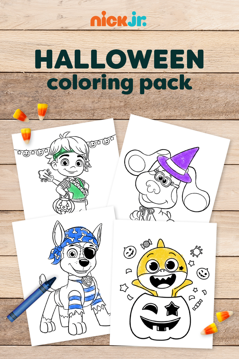 Nick Jr. Halloween Coloring Pages 2021