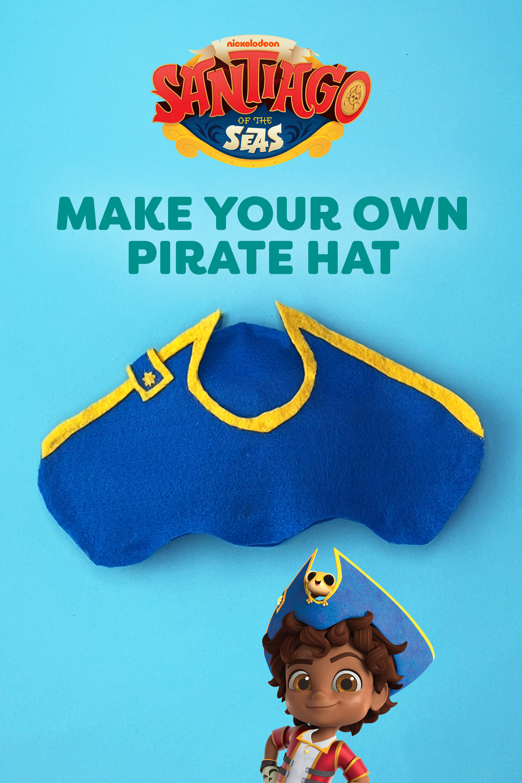 Santiago of the Seas DIY Pirate Hat Craft 2x3