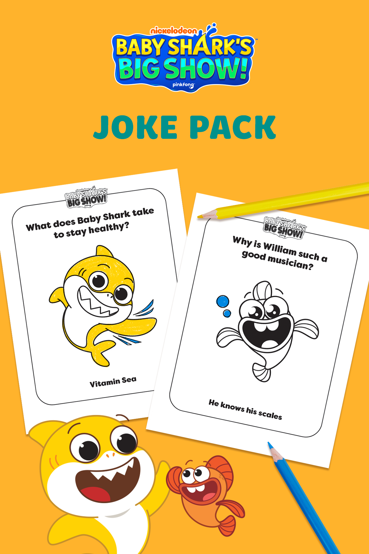 Show Your Teeth While Laughing at Baby Shark's Joke Pack | Nickelodeon  Parents