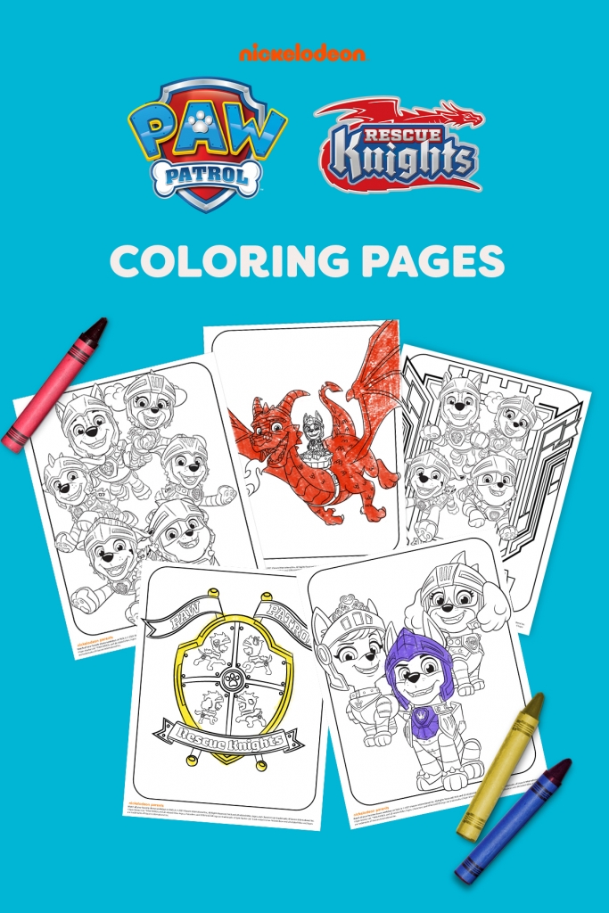 PAW Patrol Rescue Knights Coloring Pack | Nickelodeon Parents