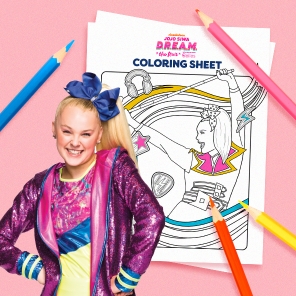 JoJo’ Siwa D.R.E.A.M. The Tour Coloring Page