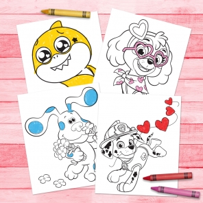 Nick Jr. Valentine's Day Coloring Pack