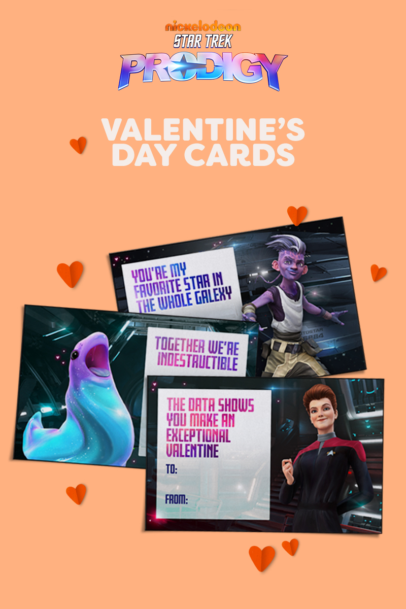 Star Trek Prodigy Valentines Day Cards Header