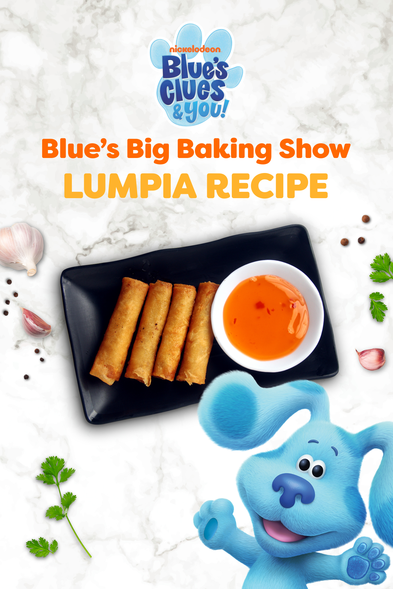 Blue's Clues and You! Lumpia Recipe Header