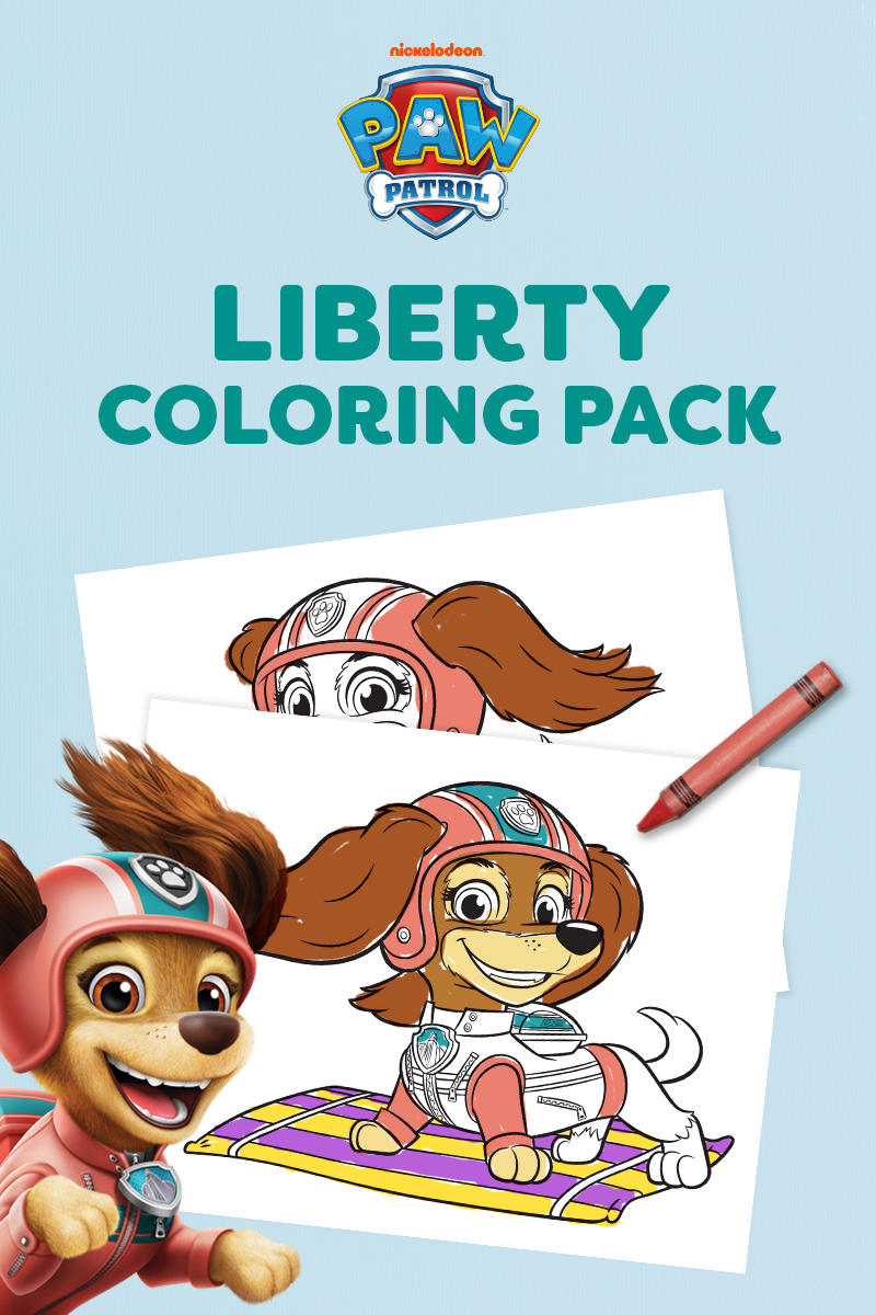 PAW Patrol Liberty Coloring Pack Header
