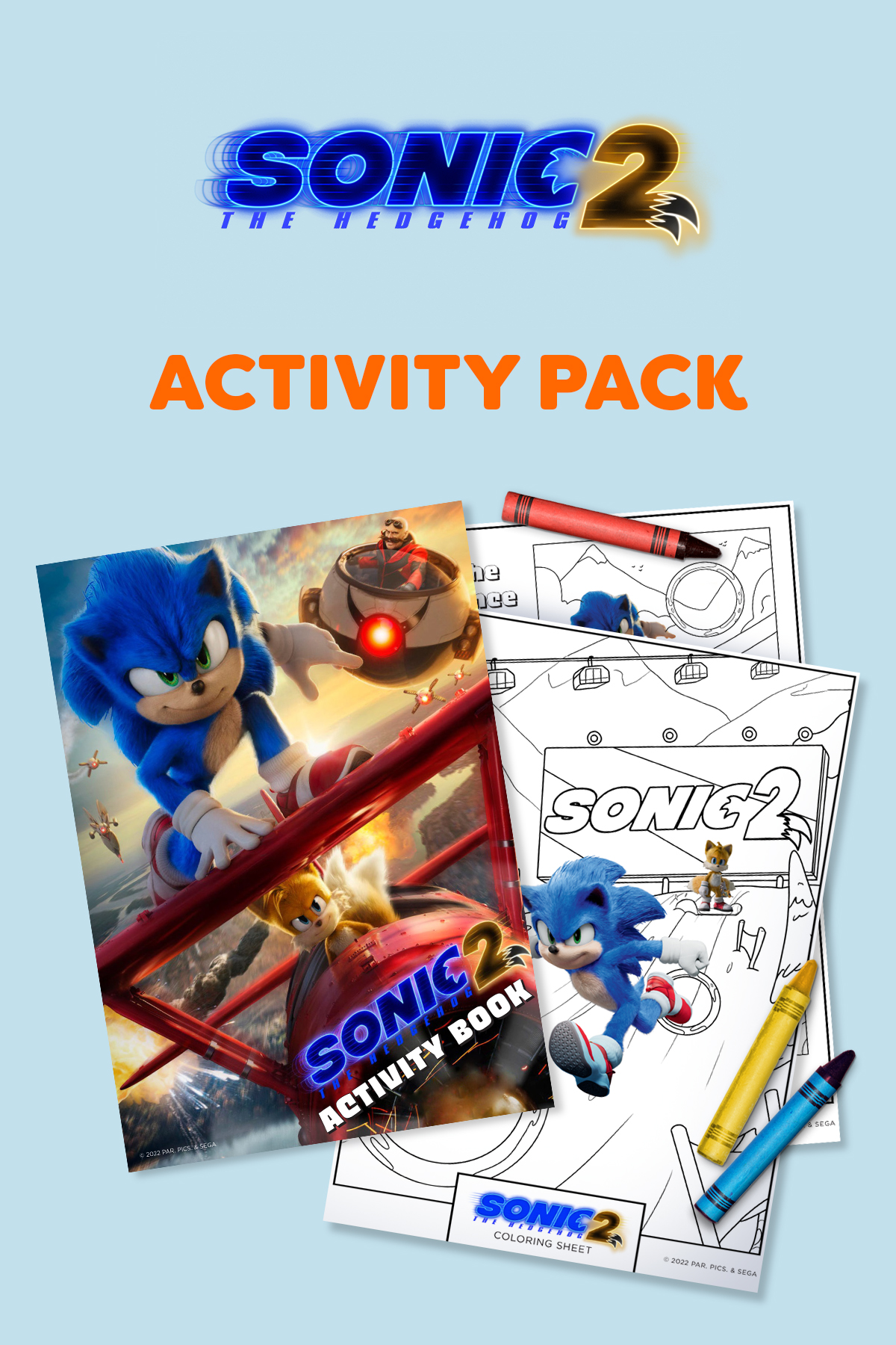 Sonic The Hedgehog 2 Activity Book Header