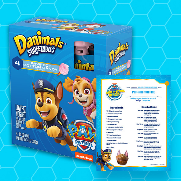 Article Thumbnail PAW Patrol Pups on Blue Background Snack Time Printable
