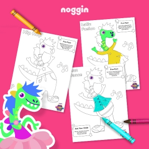 Noggin’s Let’s Boogie and Color Sheets