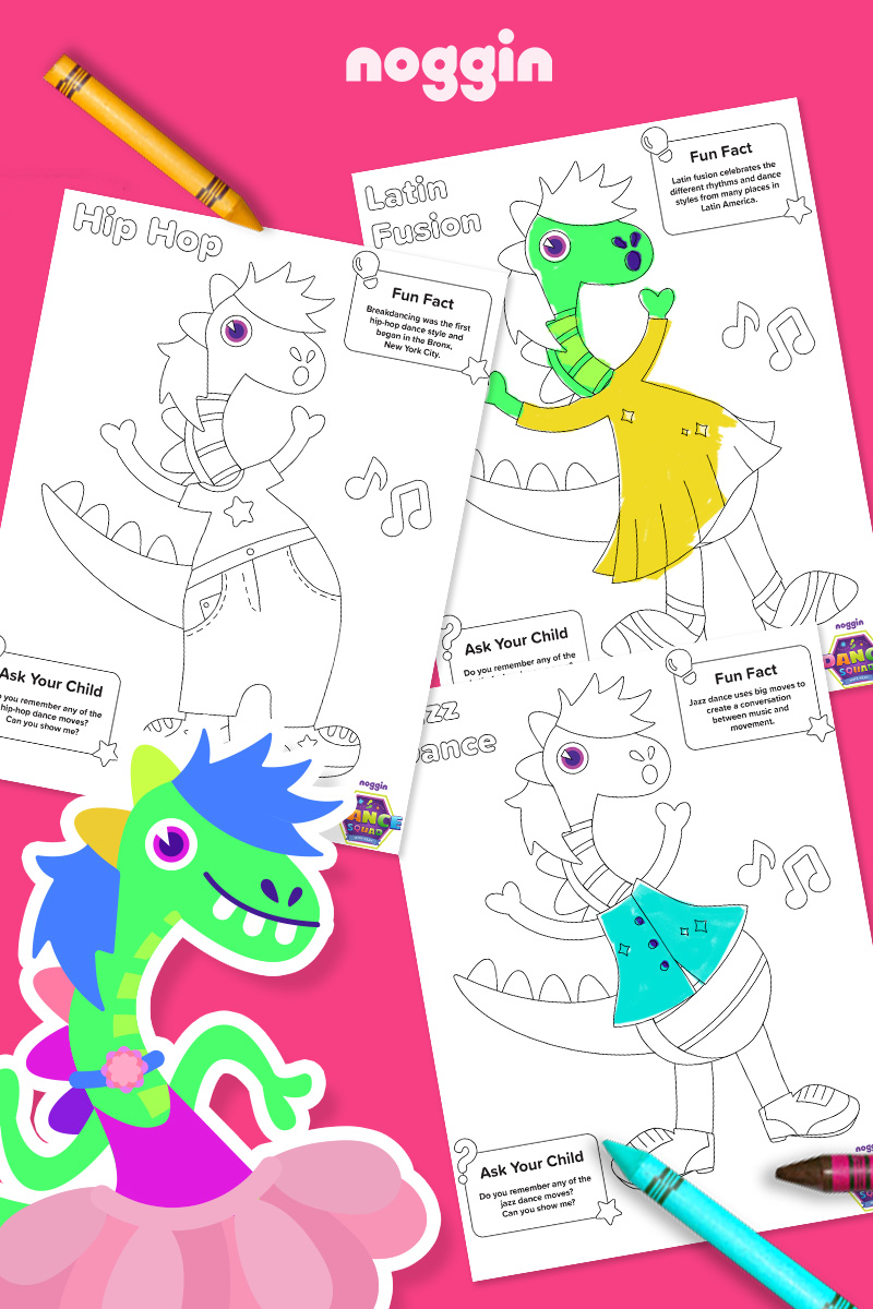 Noggin’s Let’s Boogie and Color Sheets | Nickelodeon Parents